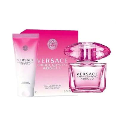 Kit Perfume Bright Crystal Absolu Eau de Parfum Feminino Floral 50ML Versace