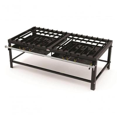 Fogão Industrial PFI-200 2 Queimadores Triplos Perfil Reforçado Preto Progás