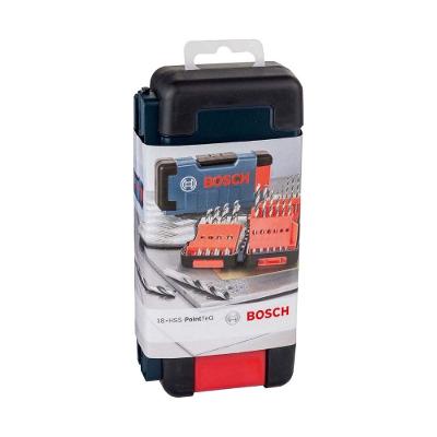 Jogo de Brocas Hss-pointteq 1-10mm 18 Peças Tecnologia Pointteq Estojo Organizador Bosch