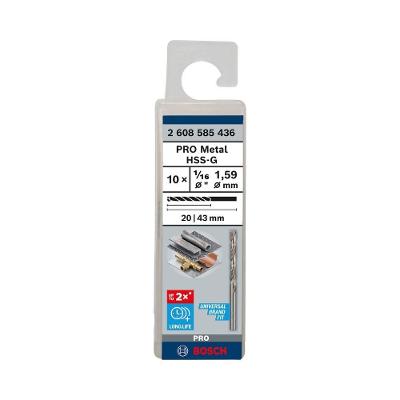 Broca para Metal Pro Metal Hss-g Alta Precisão com Ponta Split Point 1-16'' Bosch
