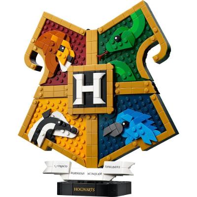 Brinquedo de Construção 76462 com Brasão das Casas de Hogwarts com Compartimentos Secretos Plástico
