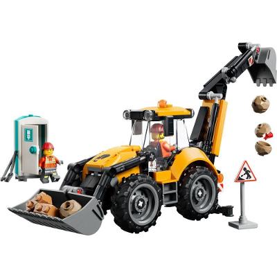 Retroescavadeira Lego 60480 com Caçamba Funcional e Braço Ágil Amarelo Lego