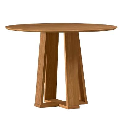 Mesa de Jantar Belly N01 4 Lugares Redonda Tampo MDF 100CM Lyam Decor
