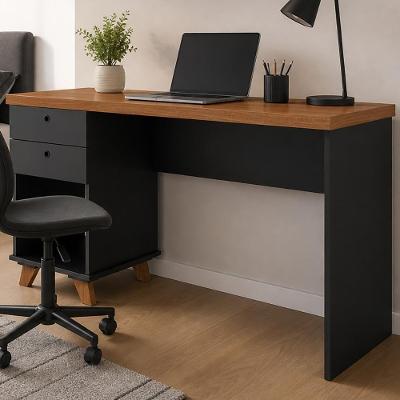 Escrivaninha Retangular Sky Moderno 2 Gavetas MDF-MDP 135CM Lyam Decor