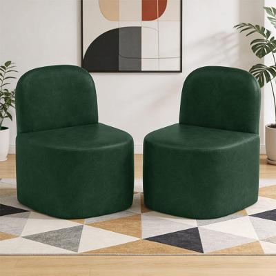 Kit 02 Poltronas Lumiere Decorativas Couríssimo Confortável Verde Lyam Decor