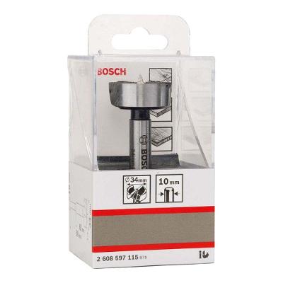 Broca para Madeira Forstner 34MM Alta Precisao Corte Limpo Inox Bosch