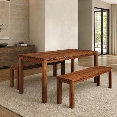 Mesa de Jantar Dunia 6 Lugares Retangular MDF 180CM Café Lyam Decor