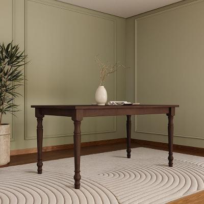 Mesa de Jantar Lazuli F06 6 Lugares Retangular MDF 160CM Lyam Decor