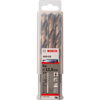 Broca para Metal Hss-co Aço Rápido 12,5MM com Split Point 5 Peças Prata Bosch