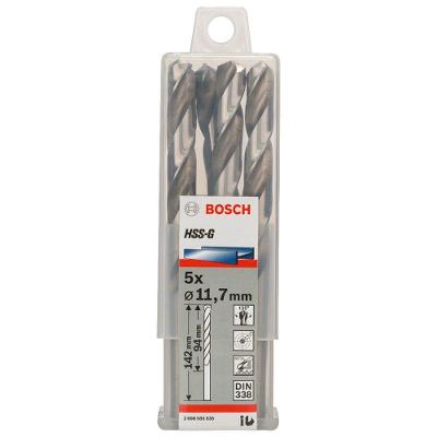 Broca para Metal HSS-G 11,7mm 5 Peças Split Point Cinza Bosch