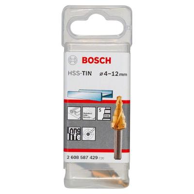Broca Escalonada Hss-tin 4-12mm 5 Diâmetros para Metal com Ponta Split Point Bivolt Bosch