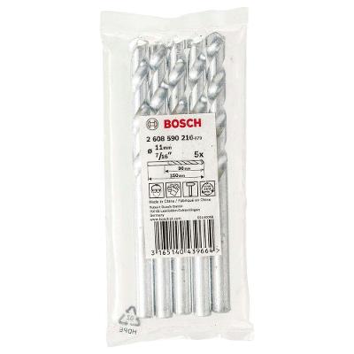 Broca para Concreto Cyl-1 com Ponta de Carbeto de Tungstênio 5 Peças 11X85X150MM Cinza Bosch
