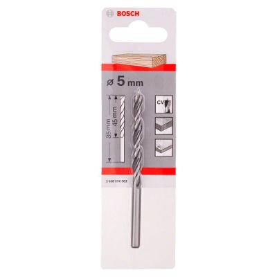 Broca para Madeira 3 Pontas 5mm Alta Precisão com Arestas Afiadas 5MM Bivolt Bosch