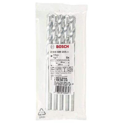 Broca para Concreto CYL-1 10MM com Geometria em U e Ponta de Carbeto 5 Peças Bivolt Bosch