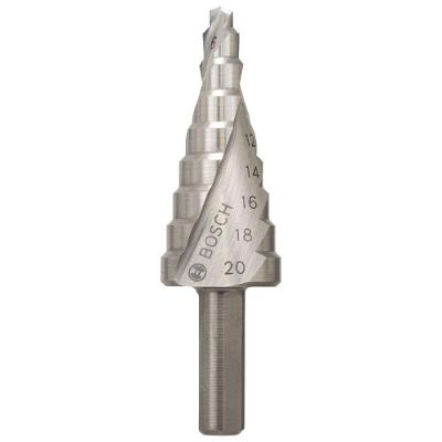 Broca Escalonada Bosch 4-20mm com Ponta Split Point e Acabamento sem Rebarbas
