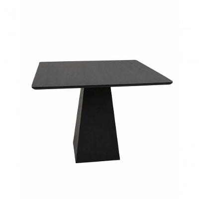Mesa de Jantar Loft 4 Lugares Quadrada MDF 140x140CM Ébano Modelar Art Moveis
