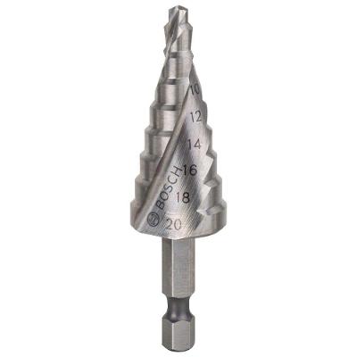 Broca Escalonada HSS 4-20mm Hex com Ponta Split Point Aço Rápido Bosch