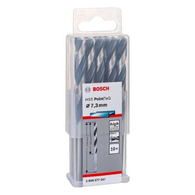 Broca Hss-pointteq 7,3mm Perfuração em Metal com Tecnologia Pointteq 10 Peças Bosch