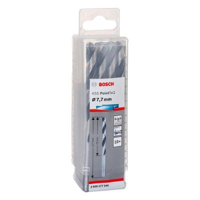 Broca Hss-pointteq 7,7mm com Ponta Centralizadora Split Point 10 Peças Bosch