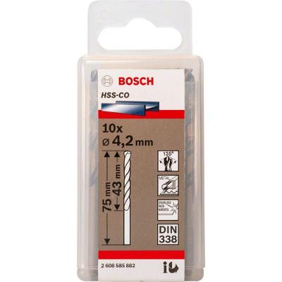 Broca para Metal HSS-Co 4,2mm com Ponta Split Point Cinza Bosch