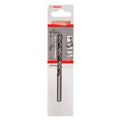 Broca para Madeira 3 Pontas 7mm com Arestas Afiadas Inox Bosch