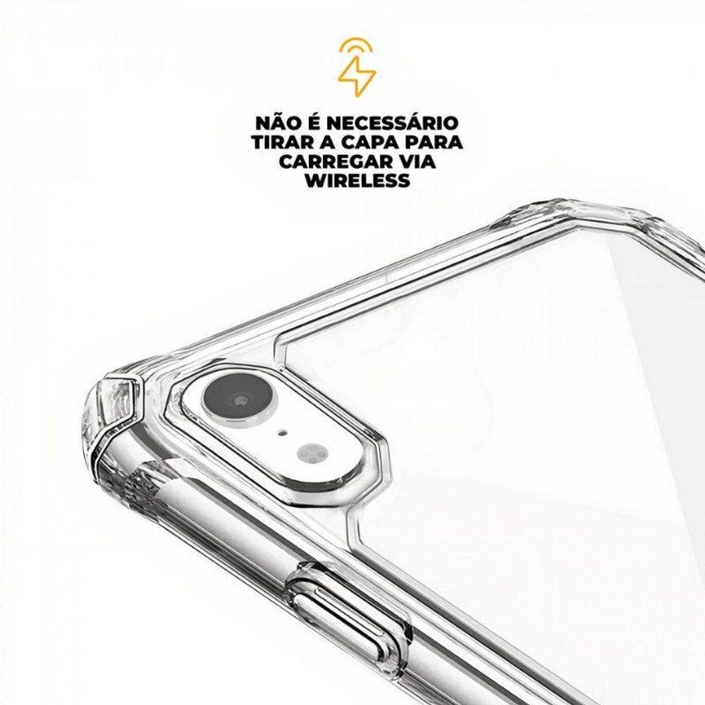 Kit Capa Clear Proof E Pelicula Coverage 5D Pro Preta Para Iphone Xr - Gshield - 6