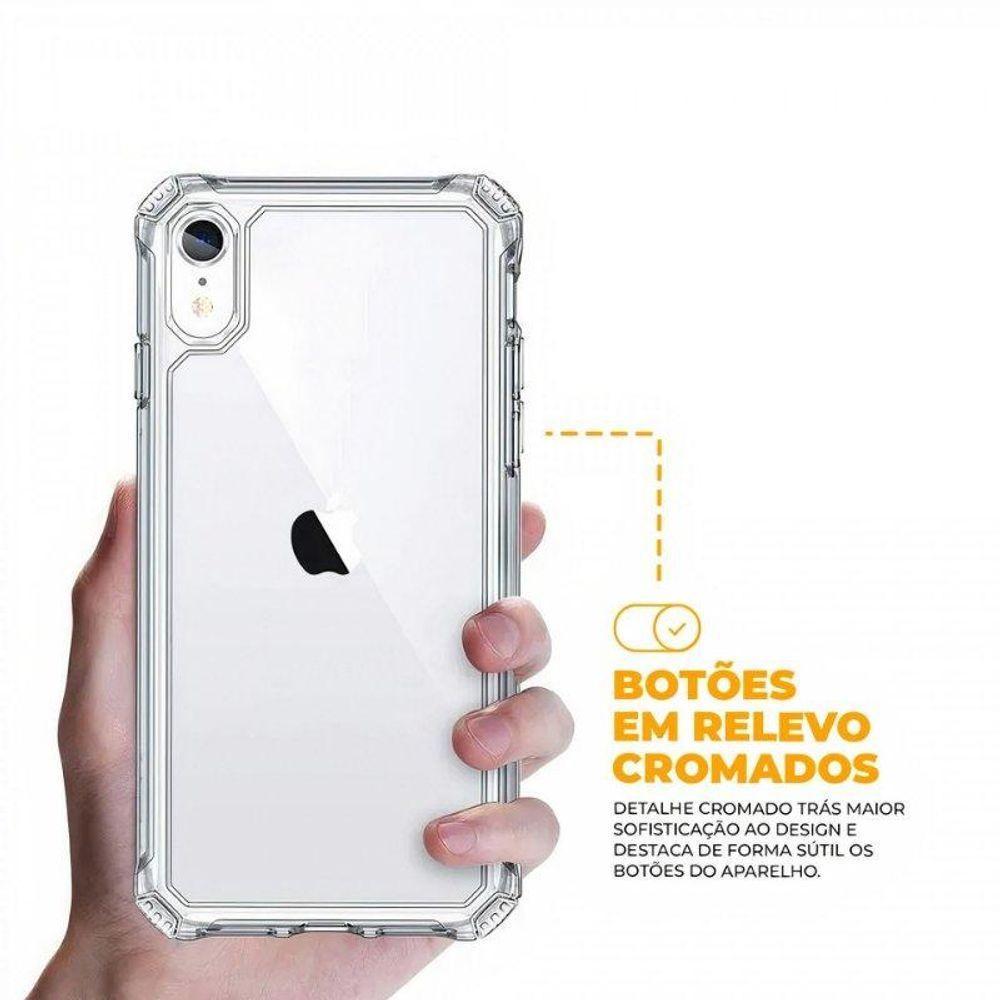 Kit Capa Clear Proof E Pelicula Coverage 5D Pro Preta Para Iphone Xr - Gshield - 7
