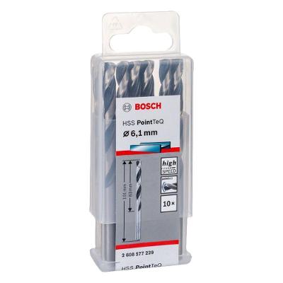 Broca para Metal Hss-pointteq 6,1mm com Ponta Split Point 10 Peças Cinza Bosch