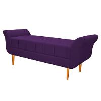 Recamier Ari 100 Cm Solteiro Suede Roxo - 4