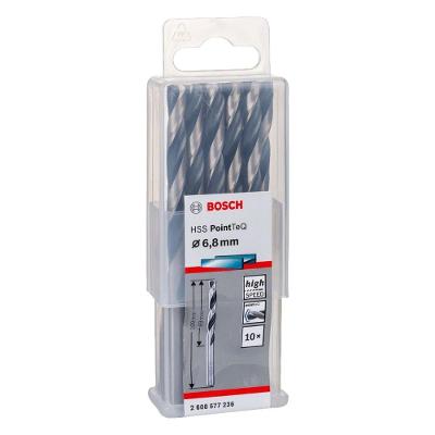 Broca para Metal Hss-pointteq 6,8mm com Tecnologia Pointteq 10 Peças Preta Bosch