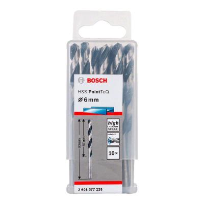 Broca para Metal Hss-pointteq 6,0mm com Ponta Centralizadora Split Point 10 Peças Bosch