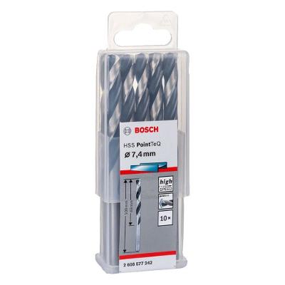 Broca para Metal Hss-pointteq 7,4mm com Ponta Split Point 10 Peças Bosch