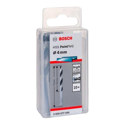 Broca para Metal Hss-pointteq 4,0mm com Ponta Centralizadora 10 Peças Preta Bosch