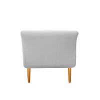 Recamier Ari 100 Cm Solteiro Suede Branco - 4