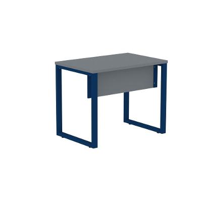 Mesa de Escritório Retangular M900P25TUB Moderno sem Gavetas Aço 90CM Grafite Pandin Móveis