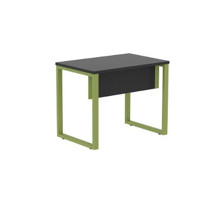 Mesa de Escritório Retangular M900P25TUB Moderno sem Gavetas Aço 90CM Preto Verde Miro Móveis