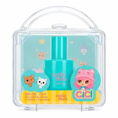 Estojo de Perfumaria Infantojuvenil Cici Zoe com Deo Colônia 25ml Fragrância Floral Frutada Ciclo