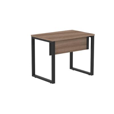 Mesa para Escritório Retangular M900P25TUB Moderno sem Gavetas MDP 90CM Amadeirado e Preto Pandin