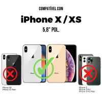 Kit Capa Clear Proof E Pelicula Coverage 5D Pro Preta Para Iphone X / Xs - Gshield - 1