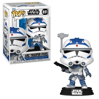 Boneco Colecionável Funko POP Star Wars com Cabeça Oscilante Arc Trooper Fives Candide