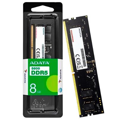 Memória AD5U56008G-S 8GB DDR5 5600MHz CL46 1,1V para Desktops Adata