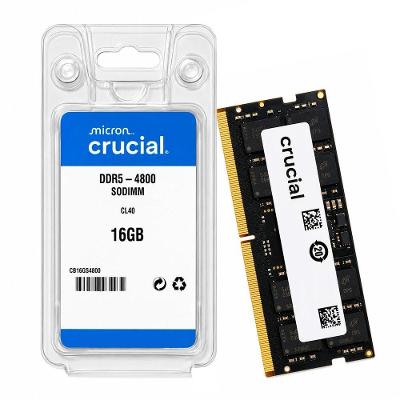 Memória para Notebook CB16GS4800 16GB DDR5 4800MHz CL40 Preta Crucial Basics