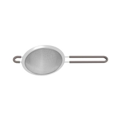 Peneira Softta para Peneirar Farinhas em Aço Inox com Malha Fina e Cabo Cinza Tramontina