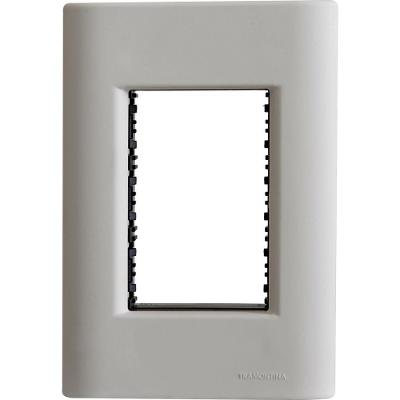Placa de Interruptor 3 Postos 4x2 com Soft Touch e Sistema Modular Fendi Tramontina