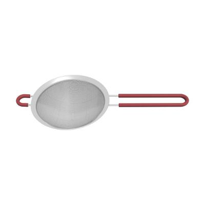 Peneira Softta para Peneirar Farinhas em Aço Inox com Cabo de Polipropileno Cozinha Vermelho