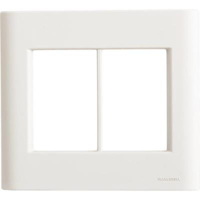 Placa de Interruptor 6 Postos 4x4 com Sistema Modular Soft Touch Branca Tramontina