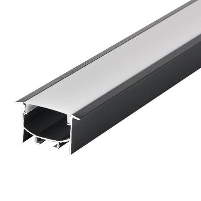 Perfil de Embutir para Fita LED Brise 30mm Preto 3m para Uso Interno Nordecor Iluminação