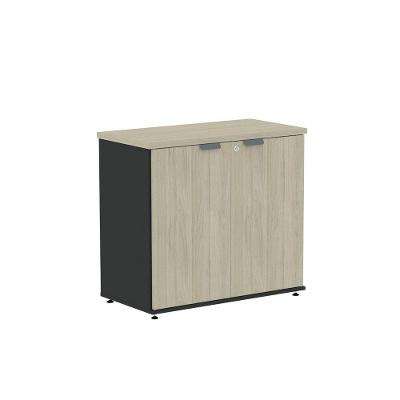 Armário Baixo para Escritório AB700P25 2 Portas 1 Prateleira MDP BP 79,2CM Castanheira Natural
