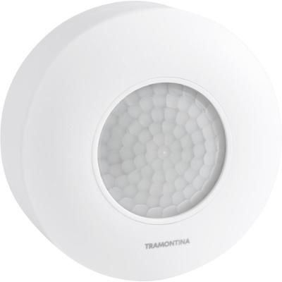 Sensor de Presença 360 graus  com Fotocélula e Ajuste de Atraso 8m Branco Tramontina