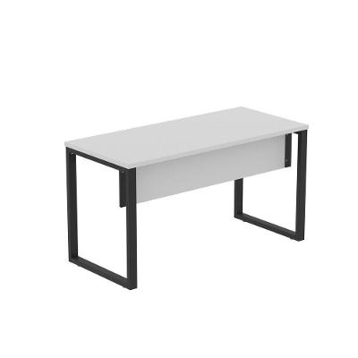 Mesa de Escritório Retangular M1200P25TUB Moderno sem Gavetas MDP 120CM Cinza Preto Pandin Móveis